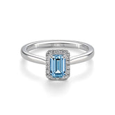 Blue Topaz & Diamond Ring - Dracakis Jewellers